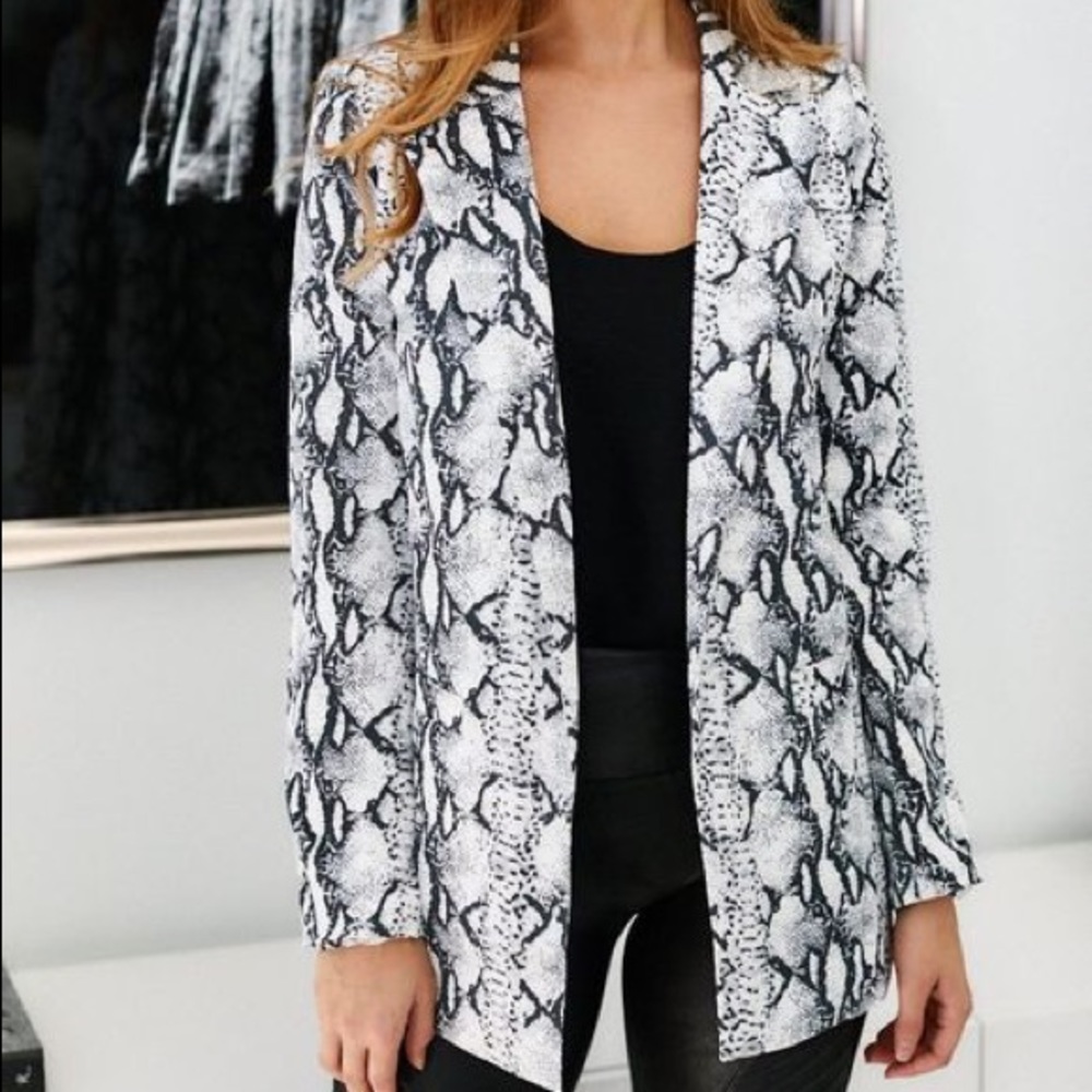 Fabrik Hayden Snake Skin Blazer
